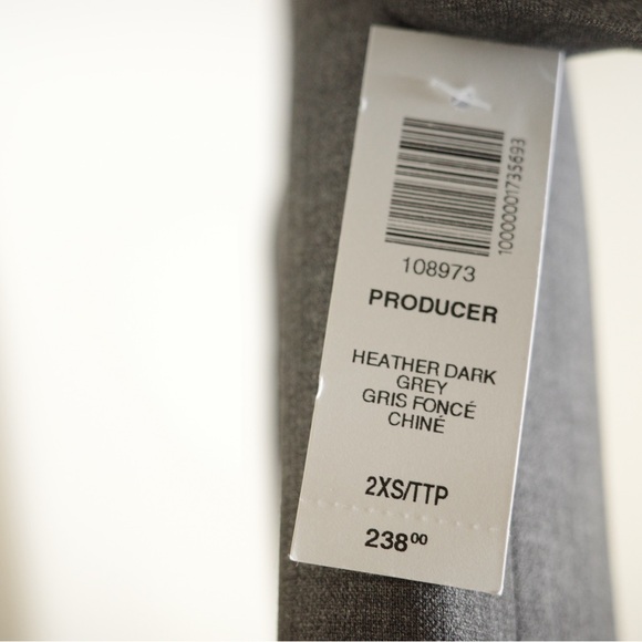 Babaton Heather Dark Grey Blazer Size US XXS & Finale Pant Suit Size US 0 - Picture 4 of 15